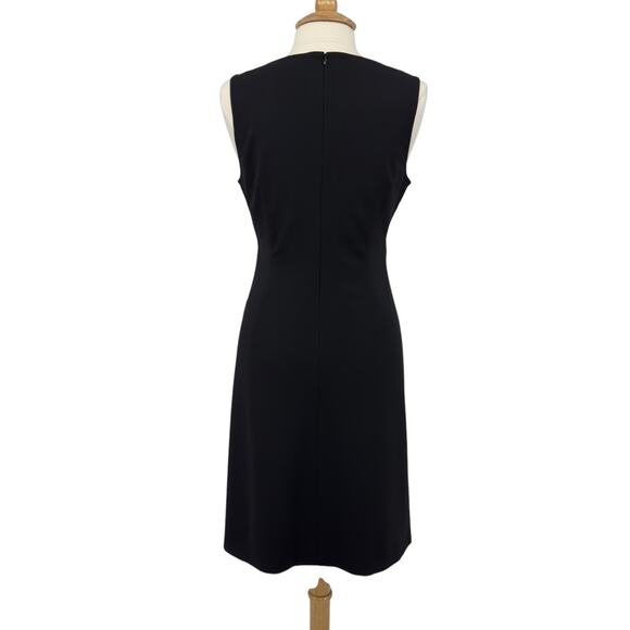 Theory NEW Womens Risbana Good Wool Stretch A-Line Dress Size 12 Black Office - Picture 9 of 16